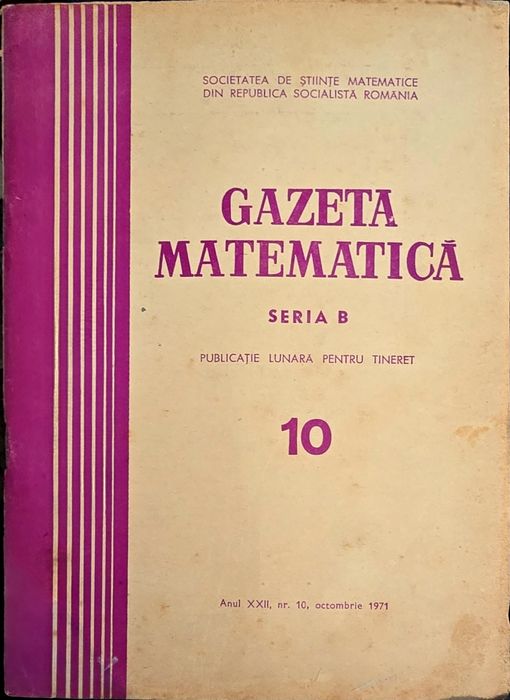 Gazeta matematica numere vechi + cărți și manuale Partea 1