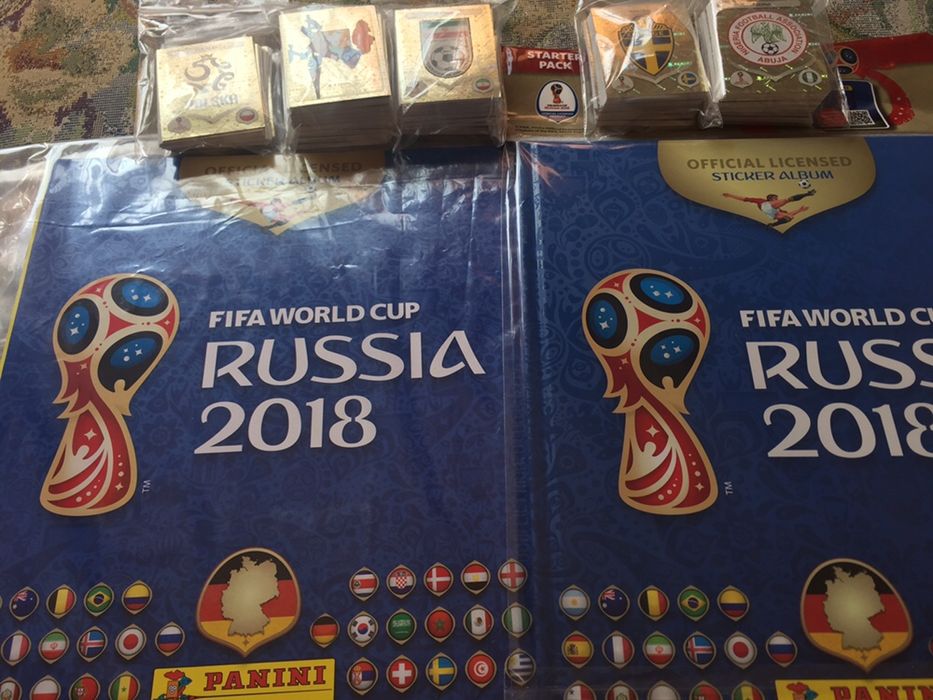 Panini Rusia 2018 set complet nelipit 682 stickere album 18 Russia