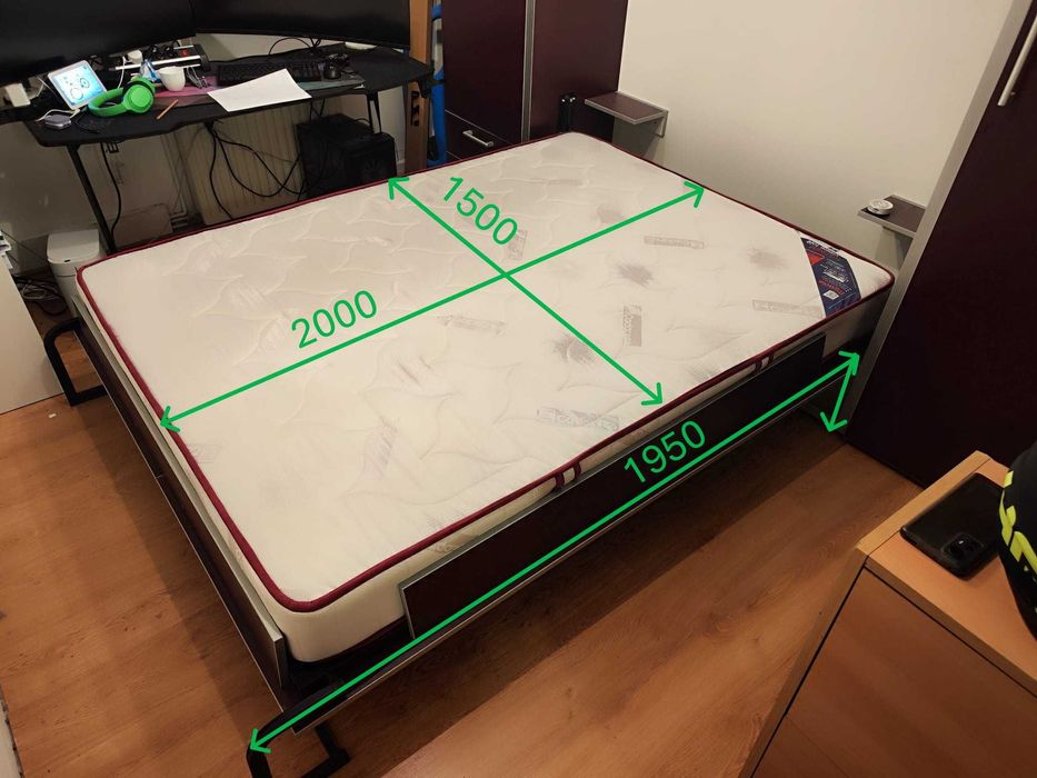 Pat rabatabil cu oglinzi - Aproape NOU!