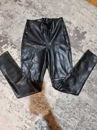 Pantaloni H&M cu talie înaltă imitație piele