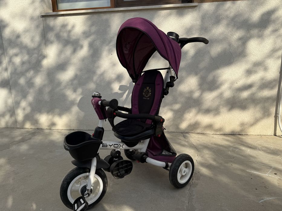 Tricicleta pliabila cu scaun reversibil Byox Flexy Lux Trike, Purple
