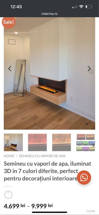 Semineu electric vapori apa