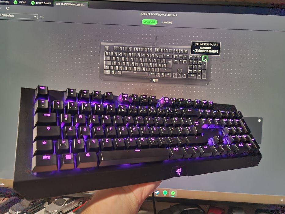 Tastatură mecanică Razer BlackWidow X Chroma RGB – Switch-uri Green, s