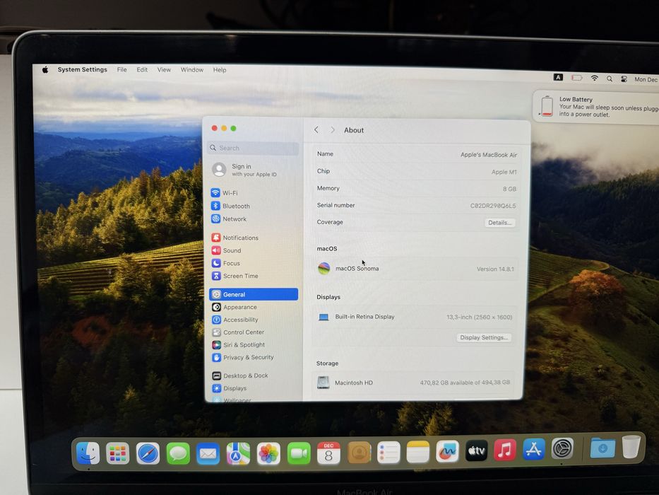 #Apple MacBook Air 494GB , втора употреба