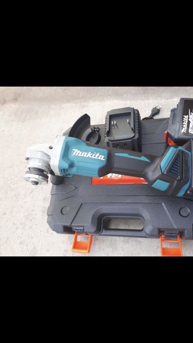 Нов Професионален Акумулаторен Ъглошлайф Makita 125мм 5ah Макита Флекс