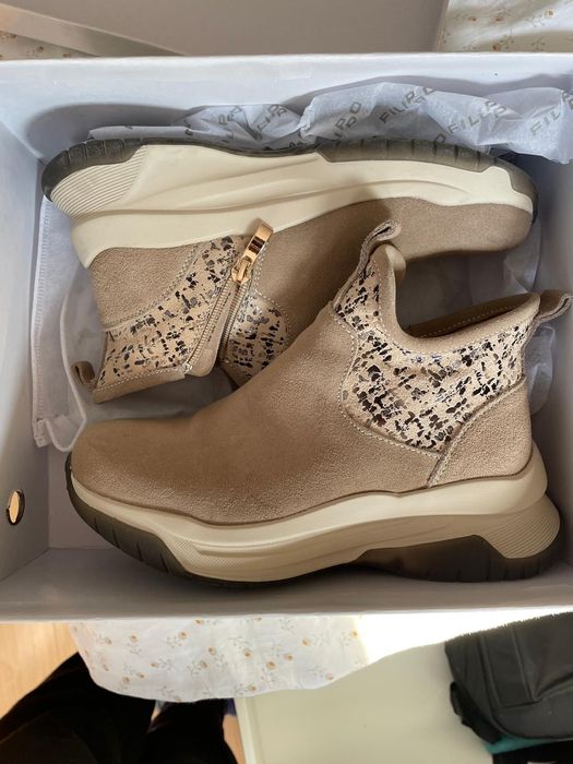 Ghete piele naturala bej Dr calm