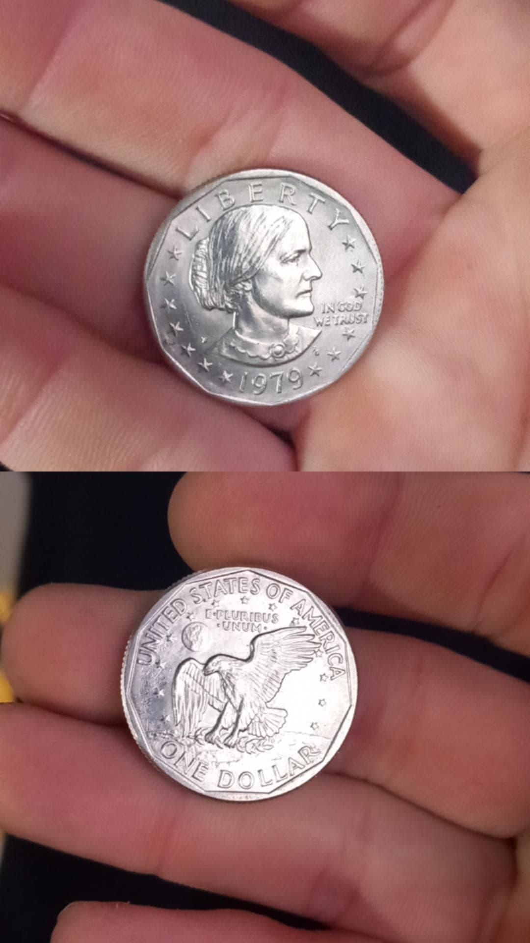 Moneda argint,un dolar 1979