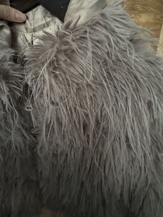 Пухени палтенце с качулка