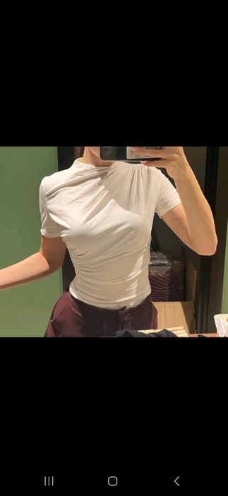 Бяла тениска от Shein