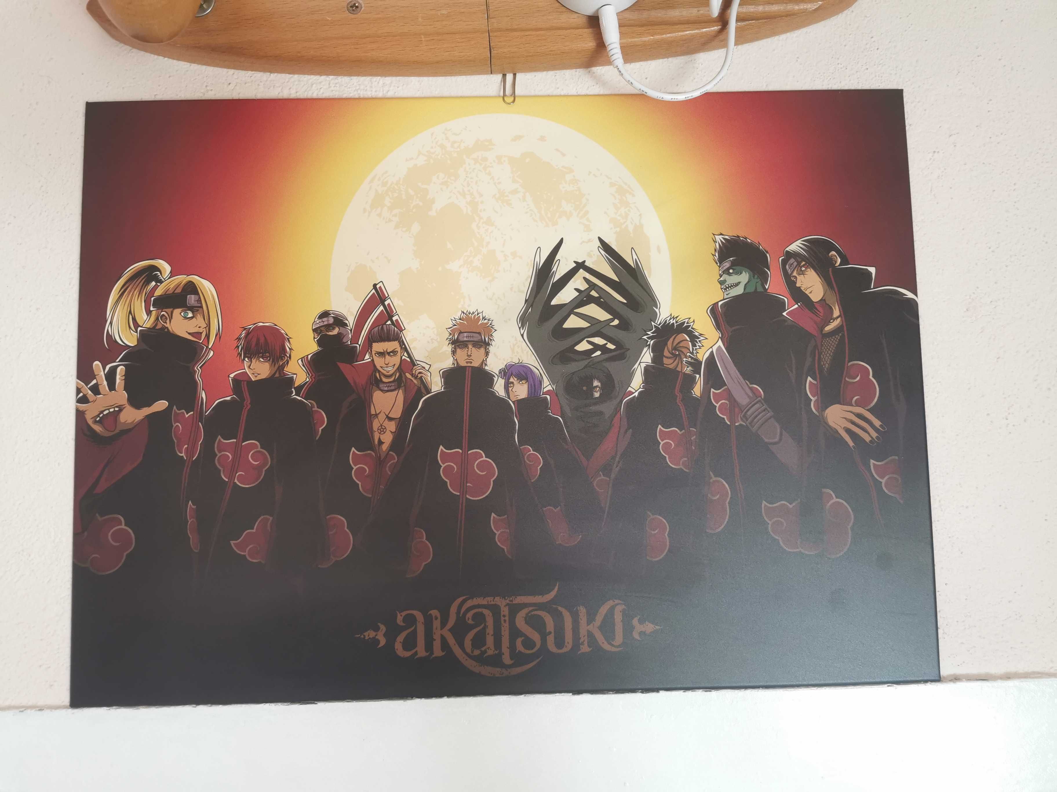 displate original semnat fu art akatsuki naruto shipuden