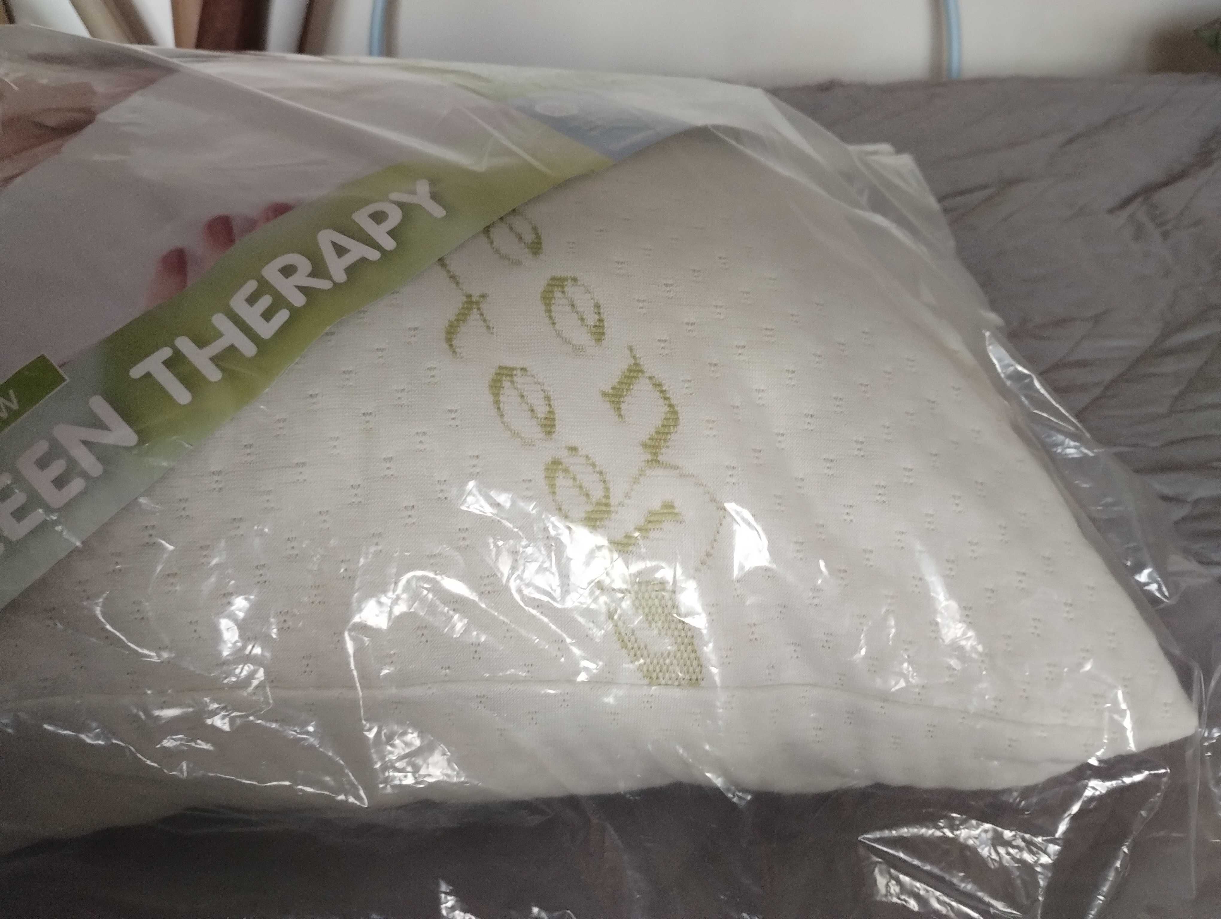 Нова възглавница Green therapy с мемори пух