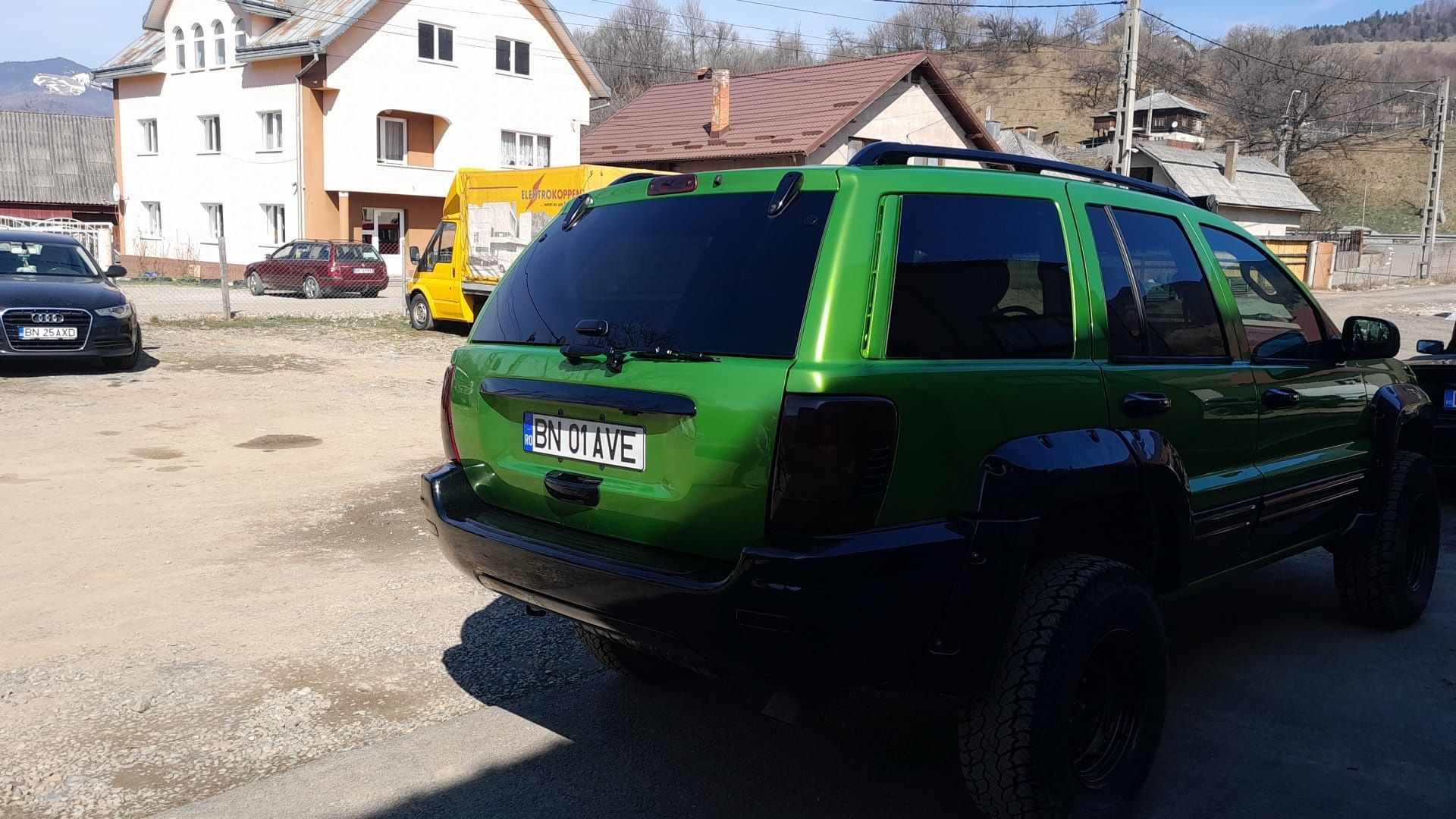 Jeep, Grand Cherokee, fabricație 2002, 2.7 diesel culoare verde/negru