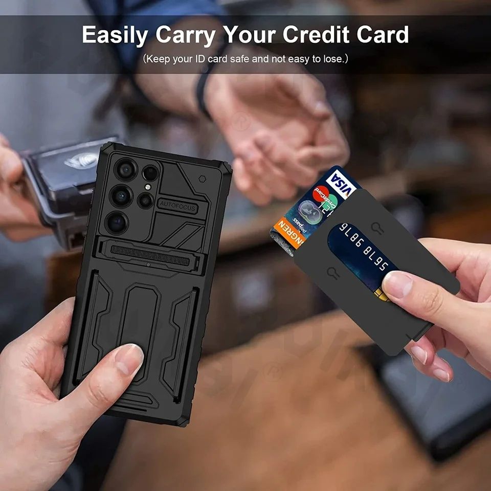 Samsung Galaxy S24+ / A15 / CARD HOLDER Удароустойчив кейс