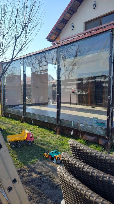 Rulouri, folie terase si foisoare, folii terasa transparenta