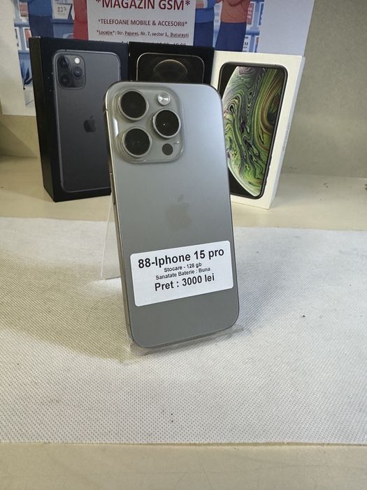 Iphone 15 pro / 128 gb / garantie