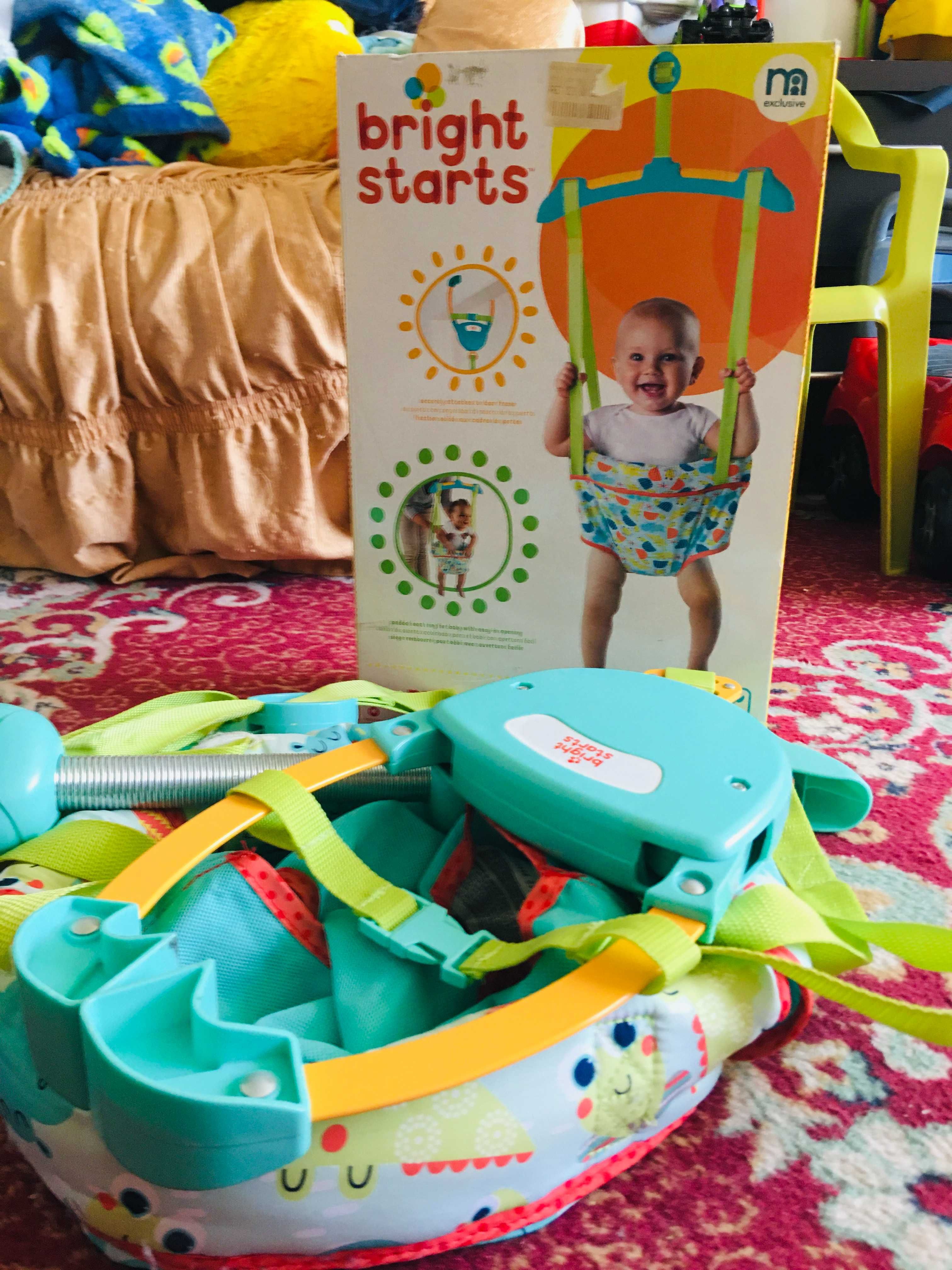 Bright Starts Zig-Zag Zebra - Leagan de tocul usii