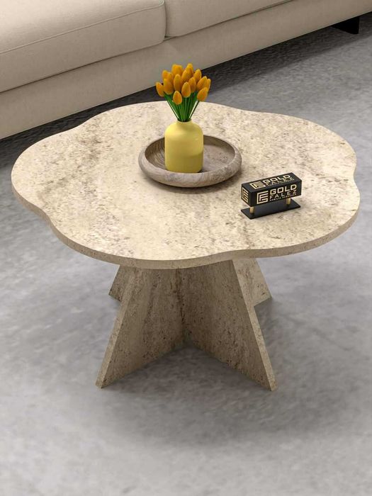 Дървена холна масичка / Масичка за кафе / Масичка за балкон