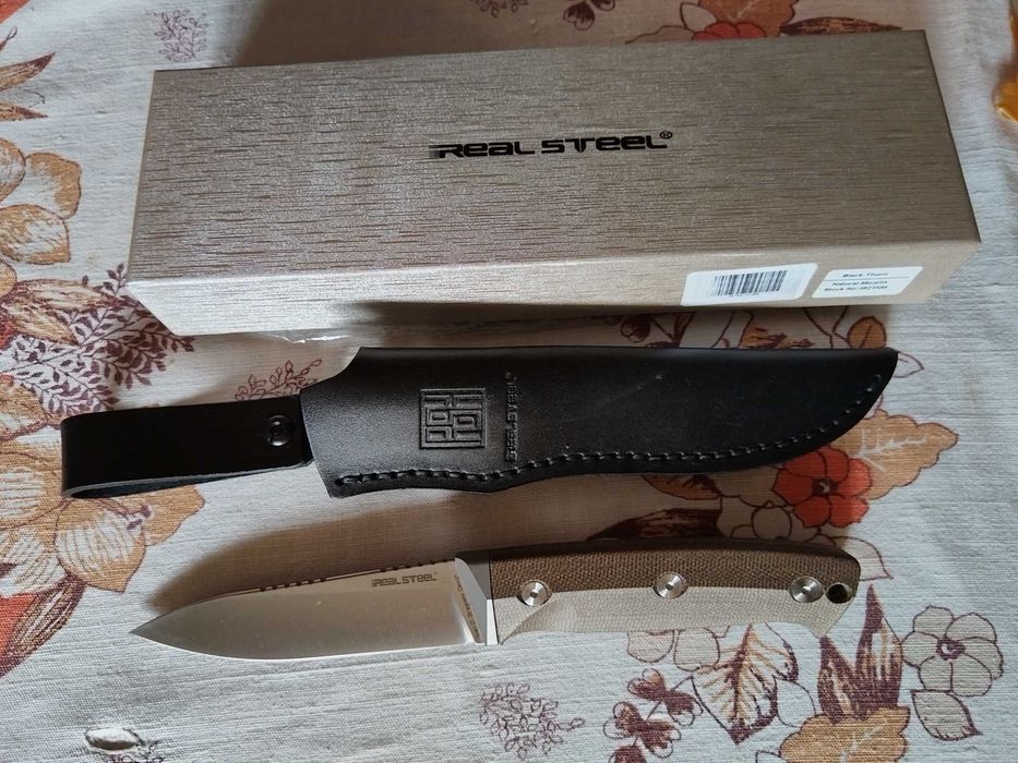 Cutit camping Real Steel Bushcraft III Black Thorn Falkniven