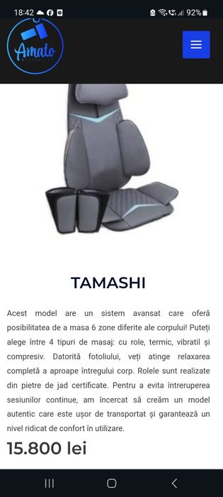 Oferta scaun masaj + pistol masaj+ un set baturi