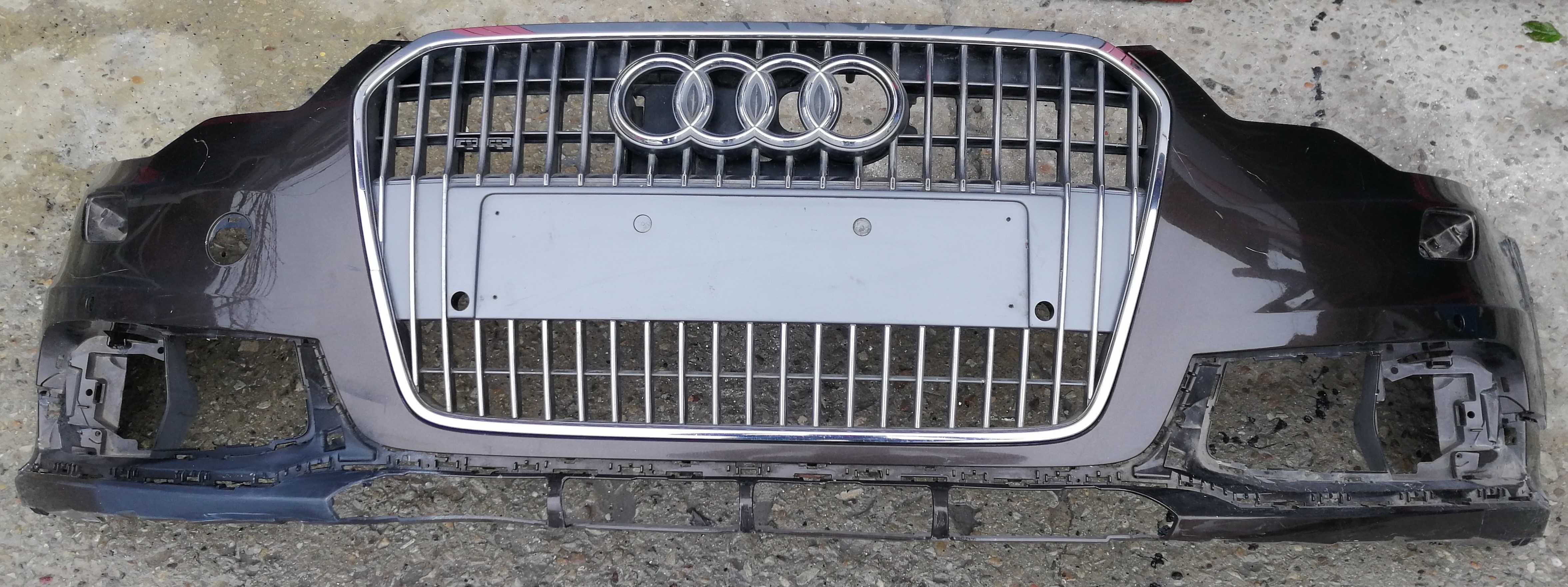 Предна броня Audi A6. 2011-2014 с решетка и отвори за парктроник #024v