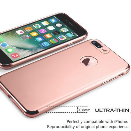 Husa telefon Iphone 7 ofera protectie 3in1 Ultrasubtire - Lux Rose