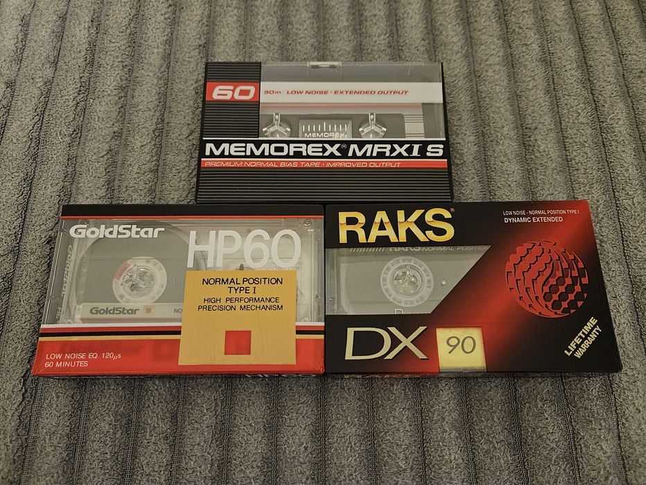 3 Casete audio Memorex RAKS Goldstar