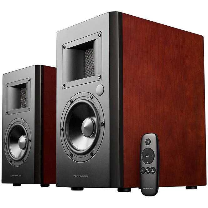 Edifier Airpulse A200 Speakers 2.0 negru lemn de cires