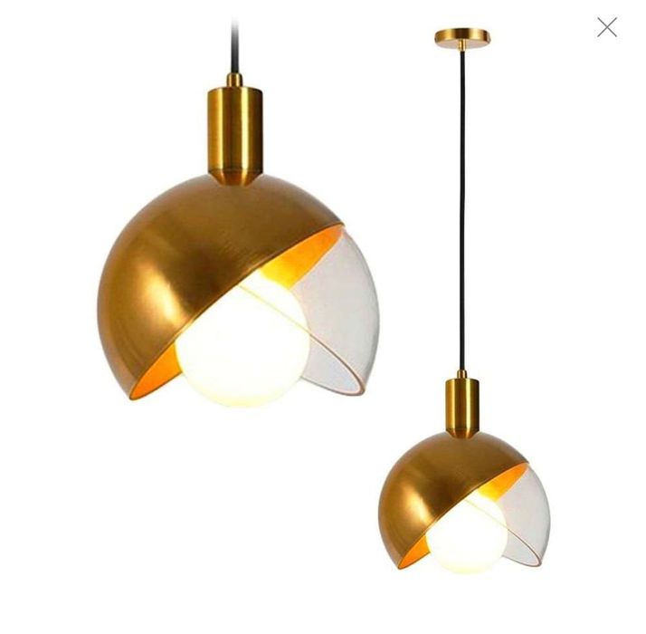 lampa suspendata aurie 3 buc