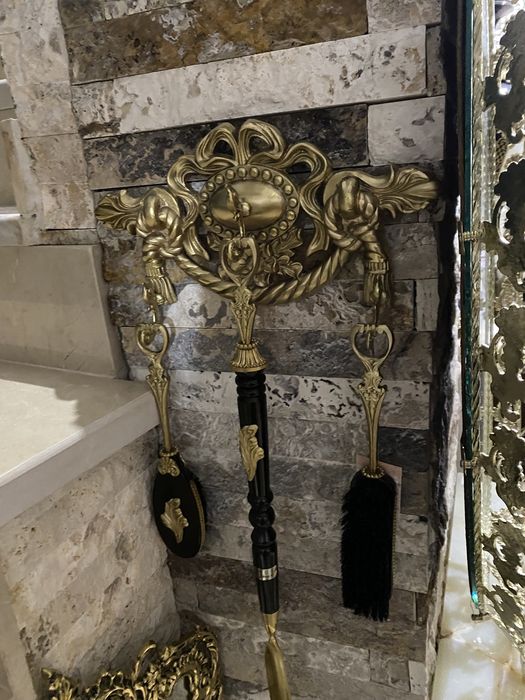 Suport de perete/bronz/ perii+încălțător