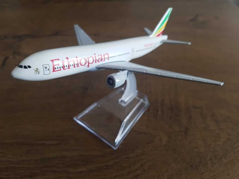 Macheta metalica de avion Ethiopean | Decoratie | Perfect pt cadou