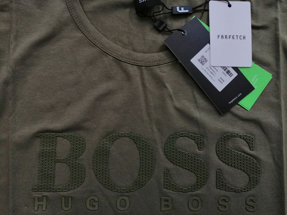 HUGO BOSS - мъжка тениска в зелен цвят M L XL
