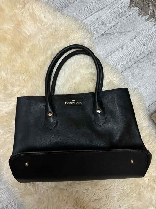 Италианска чанта Естествена кожа , нова