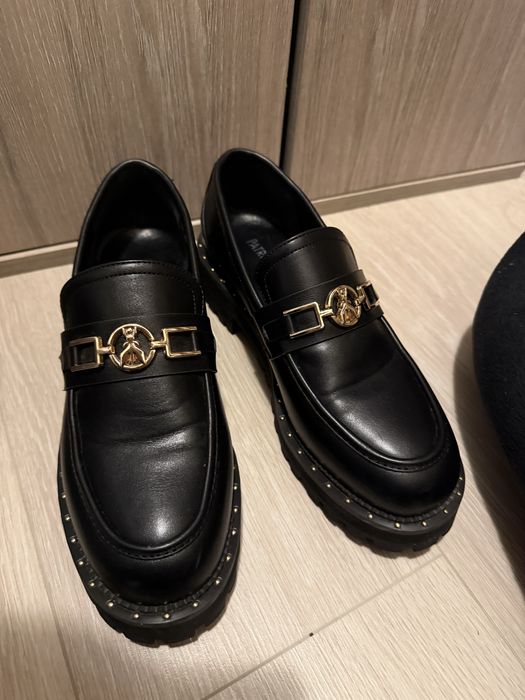 Златисти обувки на ток;Обувки Armani,Michael Kors