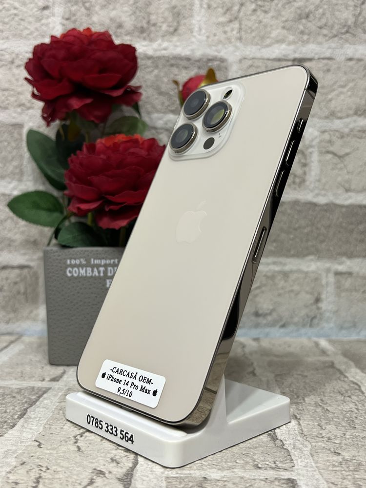  Carcasă iPhone 14 Pro Max GOLD (Originală) 