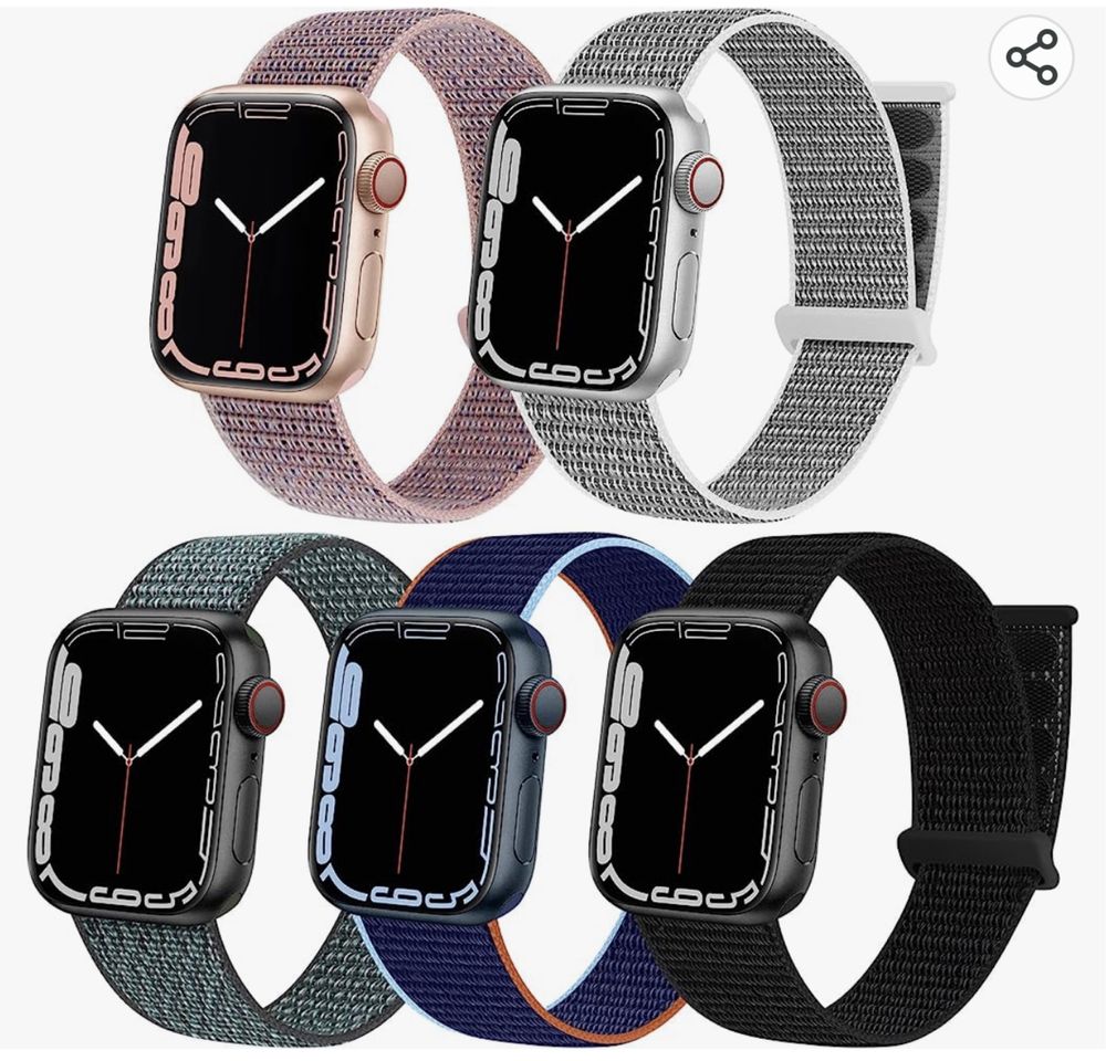 Curea Ceas Appple Watch Material Sintetic Diferite Culori