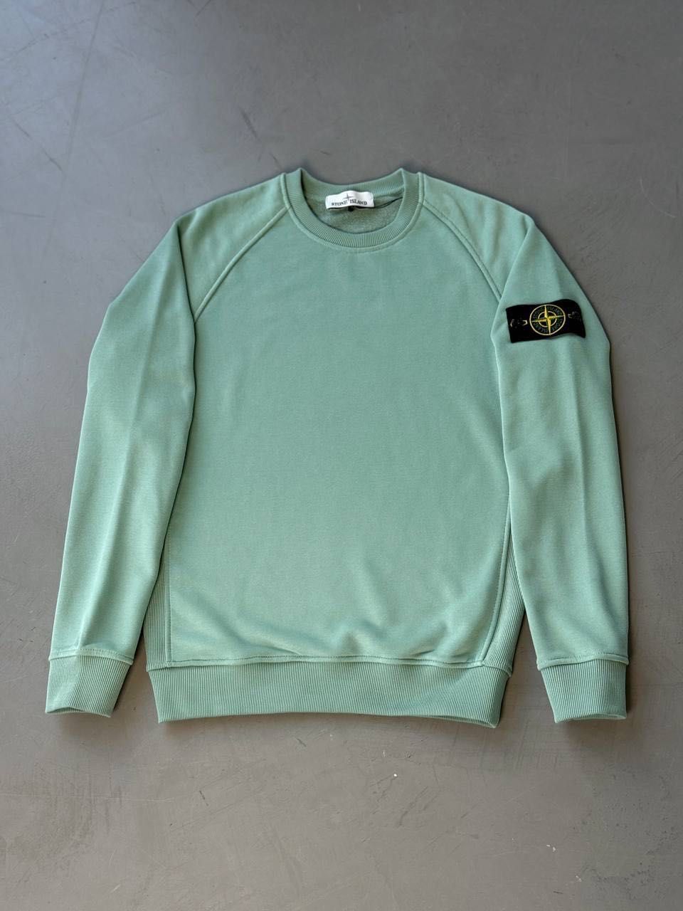 Суитшърт Stone Island в цвят мента