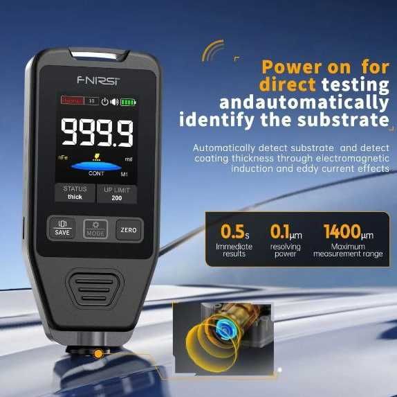 Автомоб-й измеритель толщины краски-новый- с гарантией - доставка