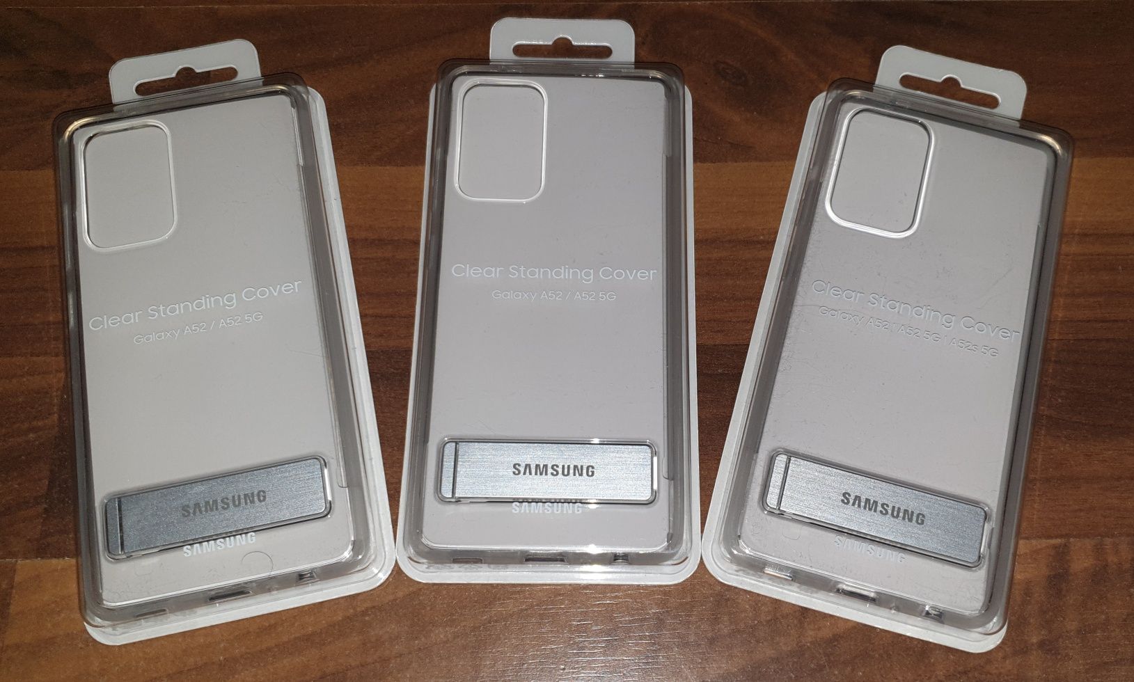 Husa silicon originala Samsung Clear Standing Cover A52 A52 5G A52s 5G