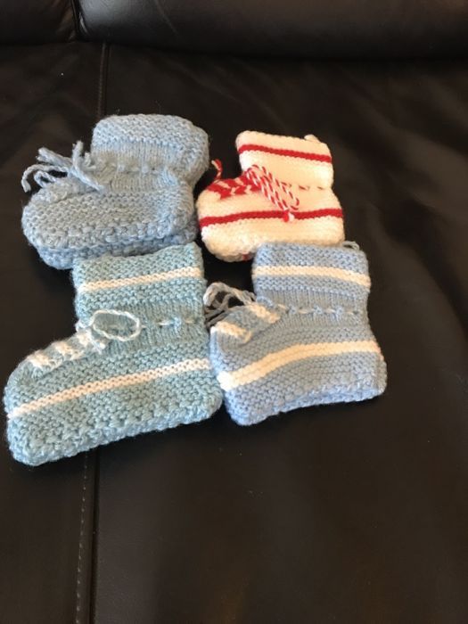 Плетени терлички за бебета-нови