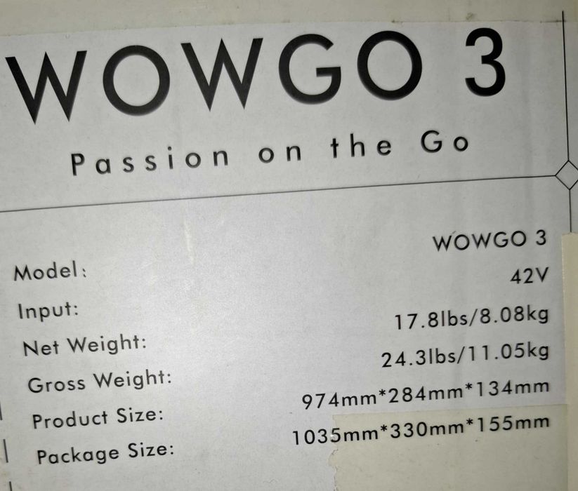 Продавам електрически лонгборд WOWGO 3