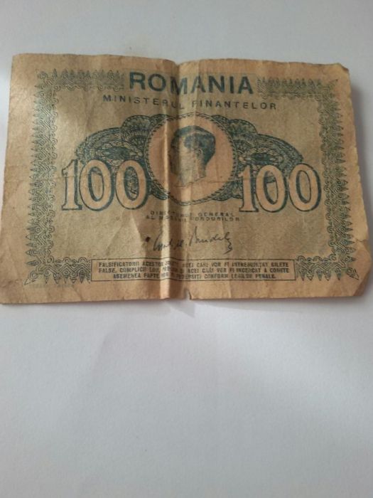 Vând bancnotã 100 lei /1945