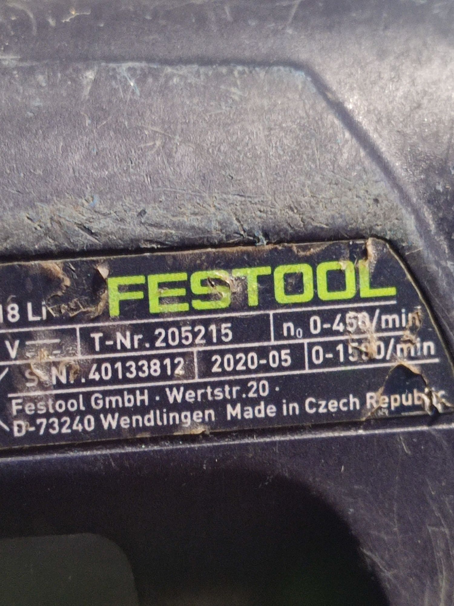 Autofiletanta festool c18,an 2020,cutie