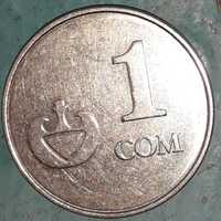 Монета 1 сом 2008 года