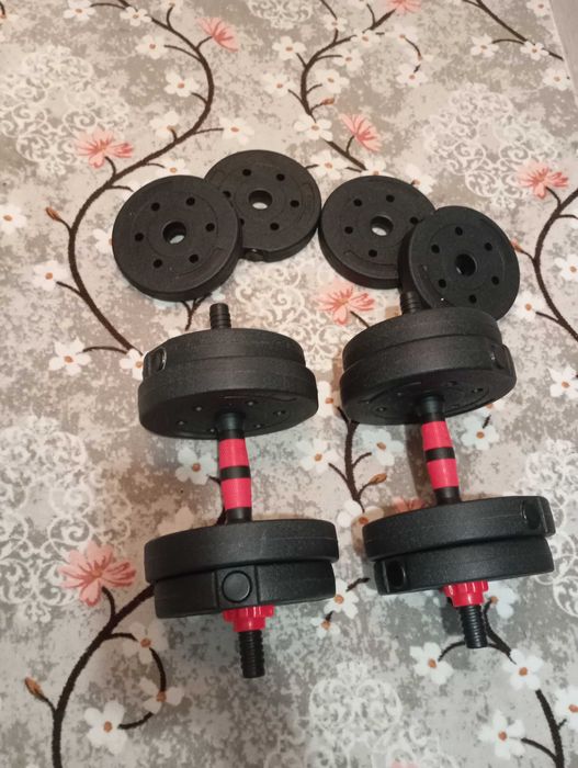 Дъмбели 2х10кг регулируеми