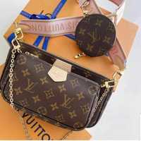 Set geanta+portofel Louis Vuitton 3 in 1/super model /import Franța, s