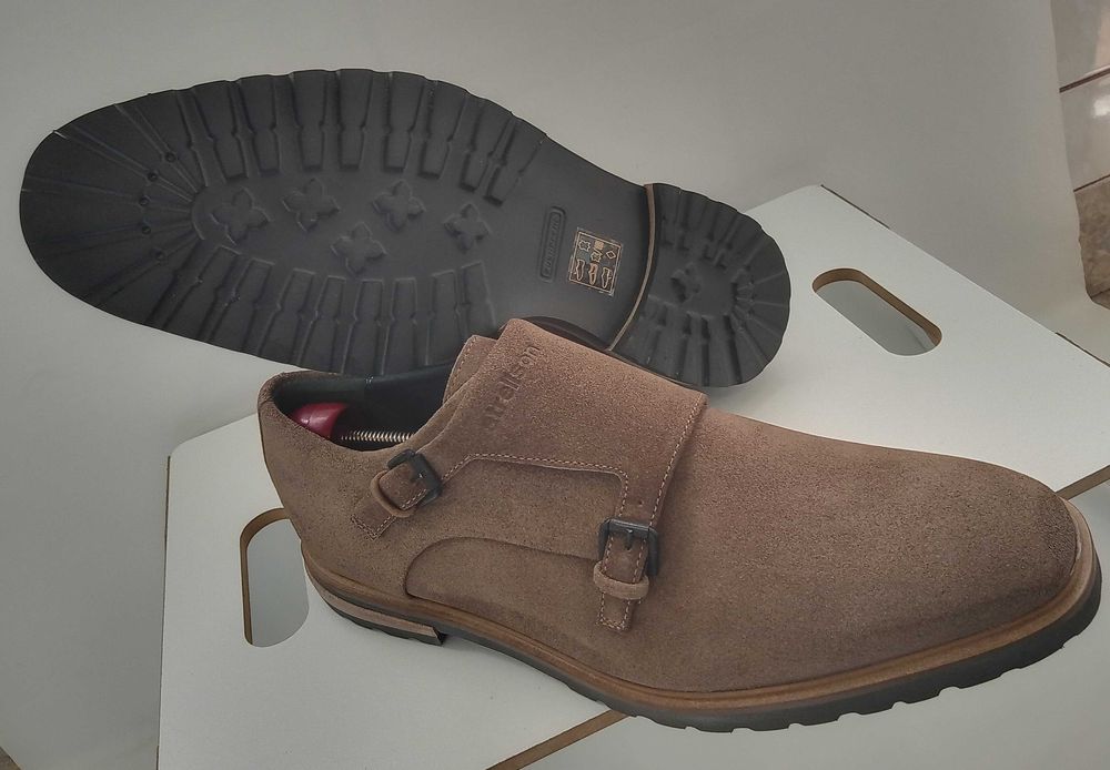 Pantofi monk de lux Strellson 44 piele naturala moale
