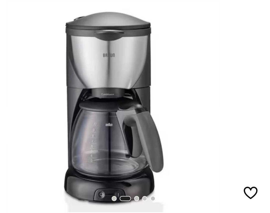 Cafetiera Braun KF 570/1, 1100 W, 1.4 L, 10 cești, Negru