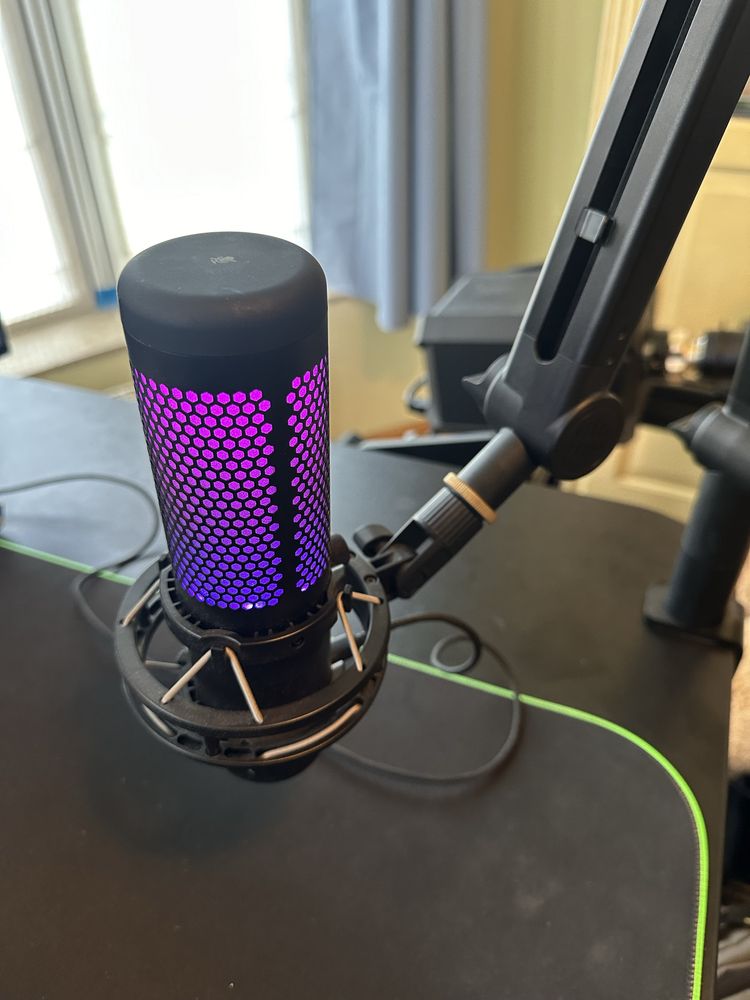 Microfon Hyperx quadcast s rgb usb-c negru