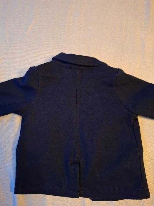 Тъмно синьо сако за бебе, 74см