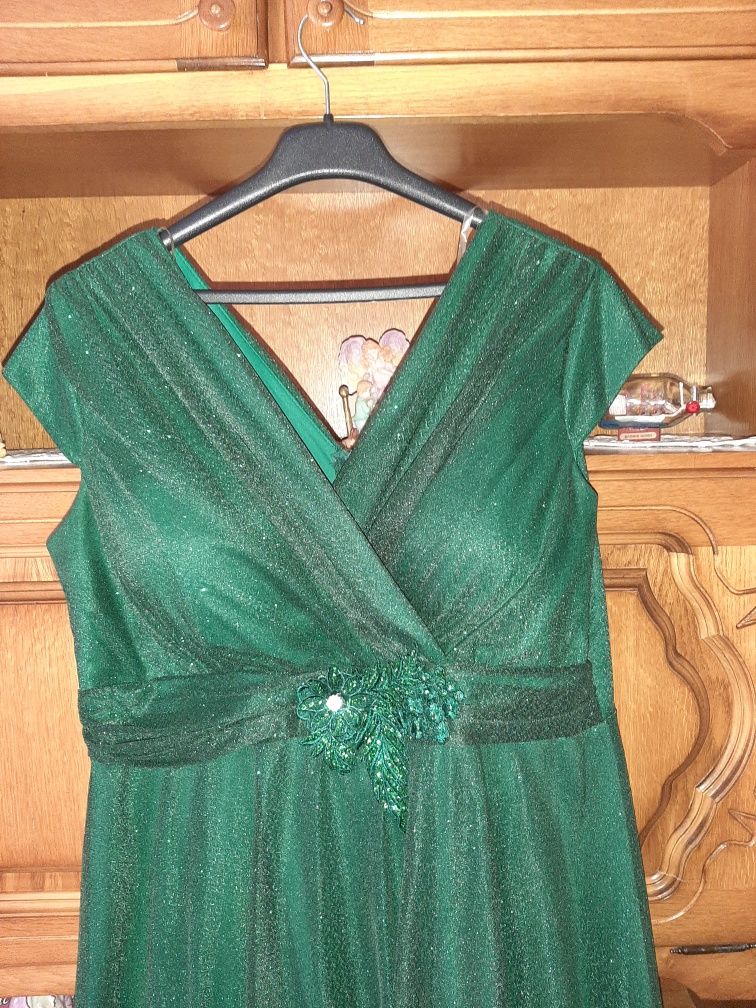 Rochie verde lungă